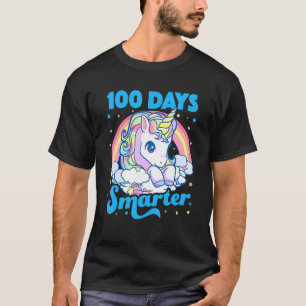 100 Days Smarter Unicorn Girls Teacher 100th Day O T-Shirt