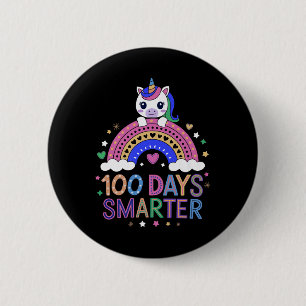 100 Days Smarter Unicorn Outfit For School Celebra 2 Inch Round Button