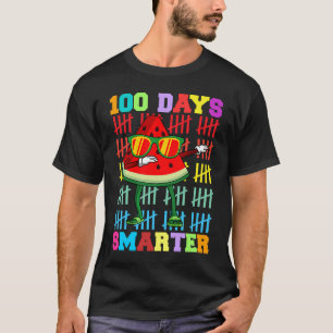100 Days Smarter watermelon Teacher Kids T-Shirt