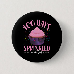 100 Days Sprinkled With Fun 100 Days Of School Cup 2 Inch Round Button