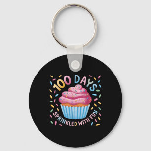 100 Days Sprinkled With Fun 100th Day Of School Gi Keychain