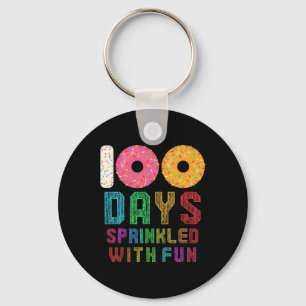 100 Days Sprinkled With Fun 100th Day Of School Keychain