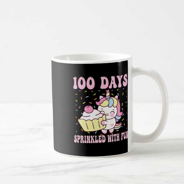 100 Days Sprinkled With Fun Cupcake 100th Day Of S Coffee Mug (Right)
