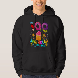 100 Days Sprinkled With Fun Cupcake 100th Day Of S Hoodie