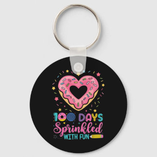 100 Days Sprinkled With Fun Cupcake 100th Day Of S Keychain