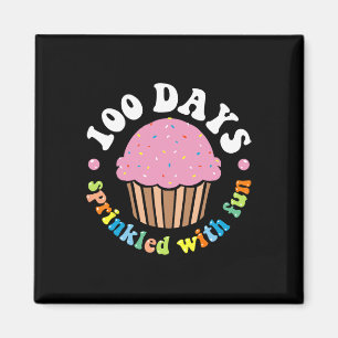 100 Days Sprinkled With Fun Cupcake 100th Day Of S Magnet