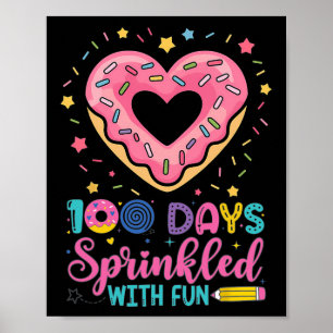 100 Days Sprinkled With Fun Cupcake 100th Day Of S Poster