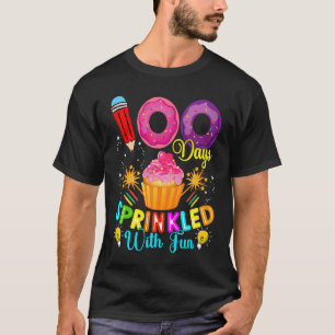 100 Days Sprinkled With Fun Cupcake 100th Day Of S T-Shirt