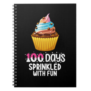100 Days Sprinkled With Fun Cupcake School Teacher Notebook
