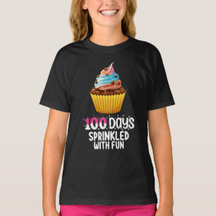 100 Days Sprinkled With Fun Cupcake School Teacher T-Shirt
