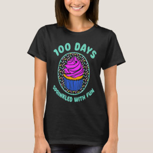 100 Days Sprinkled With Fun Cupcakes Teacher Stud T-Shirt