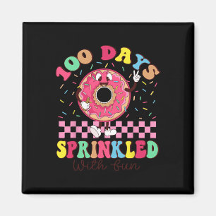 100 Days Sprinkled With Fun Doughnut 100th Day Sch Magnet