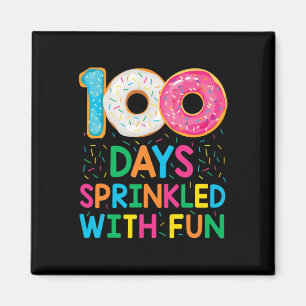 100 Days Sprinkled With Fun Doughnut School Teache Magnet