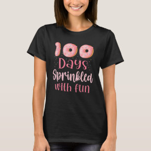100 Days Sprinkled With Fun Pink Donut 100th Day O T-Shirt
