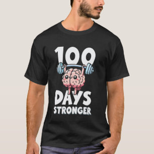 100 Days Stronger PE Teacher Physical Education T-Shirt