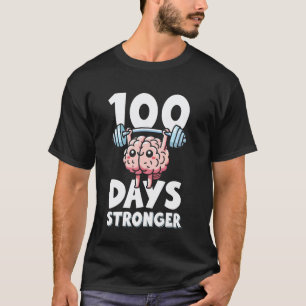 100 Days Stronger PE Teacher Physical Education T-Shirt
