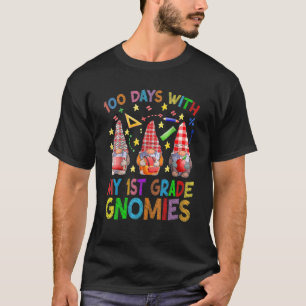 100 Days With My 1st Grade Gnomes Virtual Teachers T-Shirt