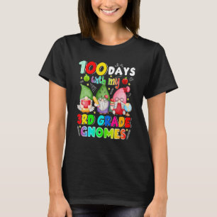 100 Days With My 3rd Grade Gnomies Gnome 100th Day T-Shirt