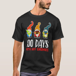 100 Days With My Gnomies Happy 100th Day Of School T-Shirt