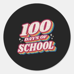 100 Days Y’all Teacher Or Student 100th Day Of Sch Classic Round Sticker