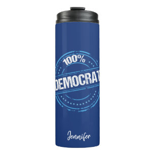 100% Democrat Thermal Tumbler