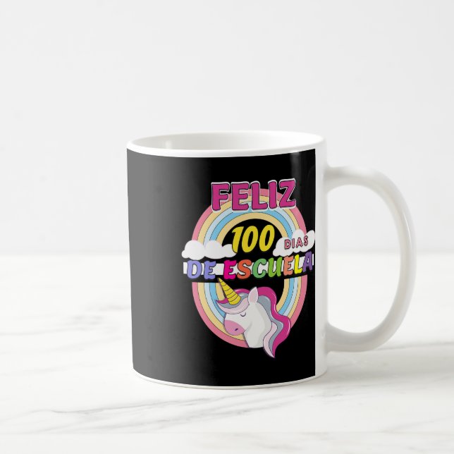 100 Dias De Escuela 100 Days Of School  Coffee Mug (Right)