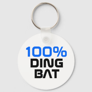100% dingbat keychain