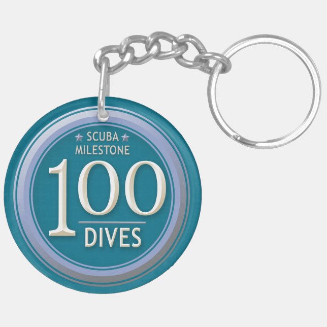 100 Dives Keychain (Back Right)