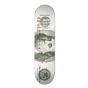 100 Dollar Bill Skateboard