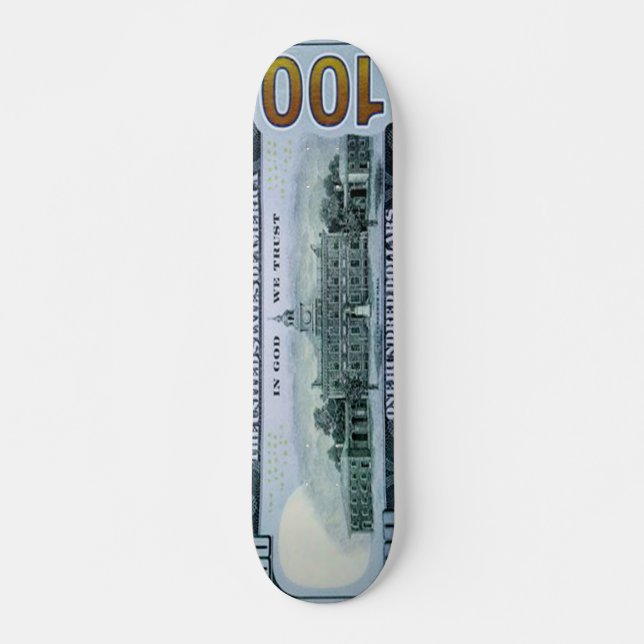 100 Dollar Bill Skateboard Pro (Front)