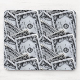 100 dollar bills mouse pad