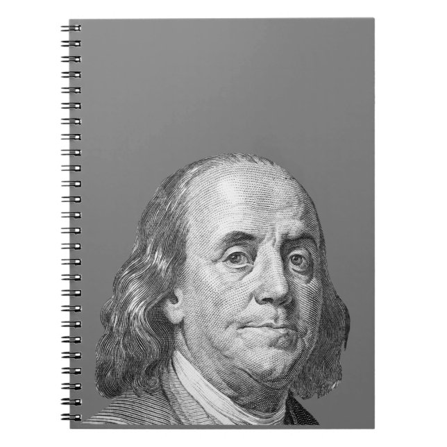 100 dollars, Benjamin Franklin Notebook (Front)