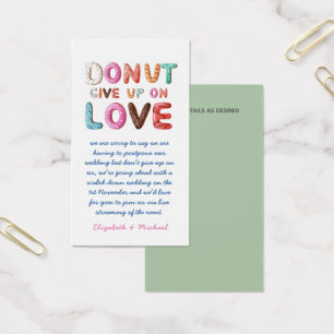 100 DONUT Abandonner Amoureux Changement de plan D