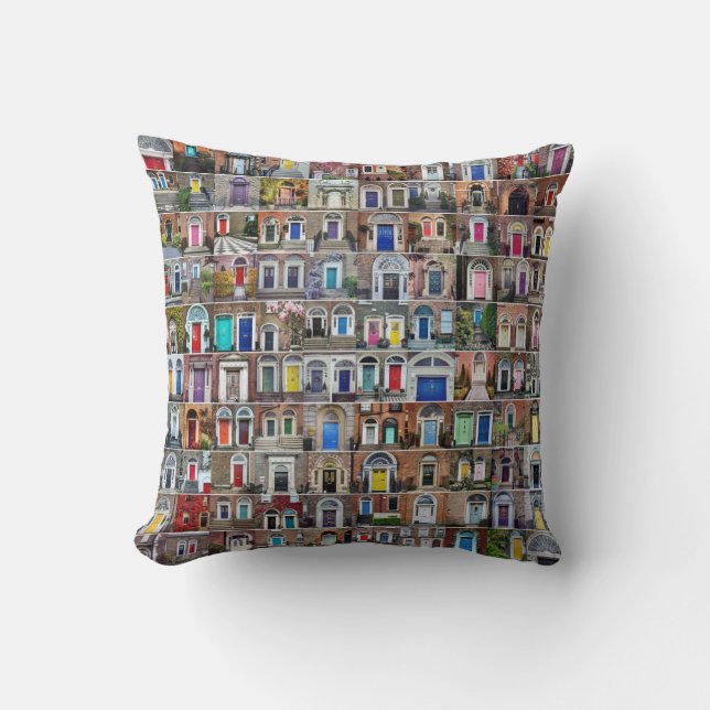 100 Doors of Dublin Pillow (Front)