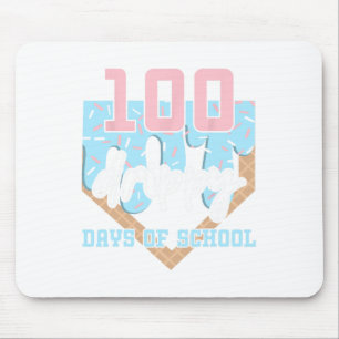 100 Drippy Days Of School Bysebyll Ice Cream 100th Mouse Pad