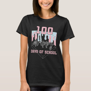 100 Drippy Days Of School Sell Ice Cream 100th Day T-Shirt