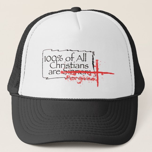 100% du casquette de logo de chrétiens (Devant)