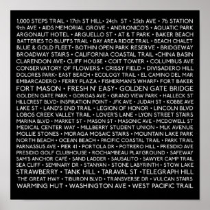 100 emplacements - Poster 12 x 12"