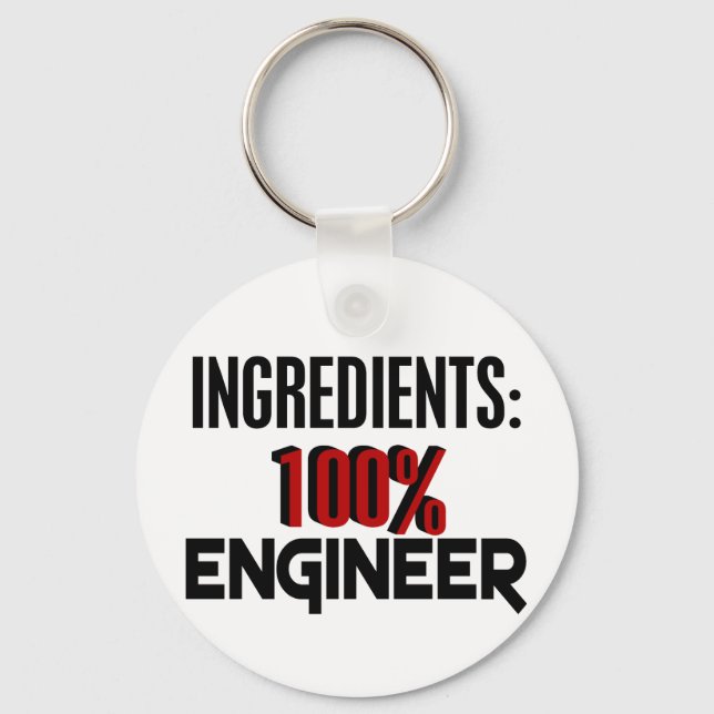 100% Engineer Keychain (Front)