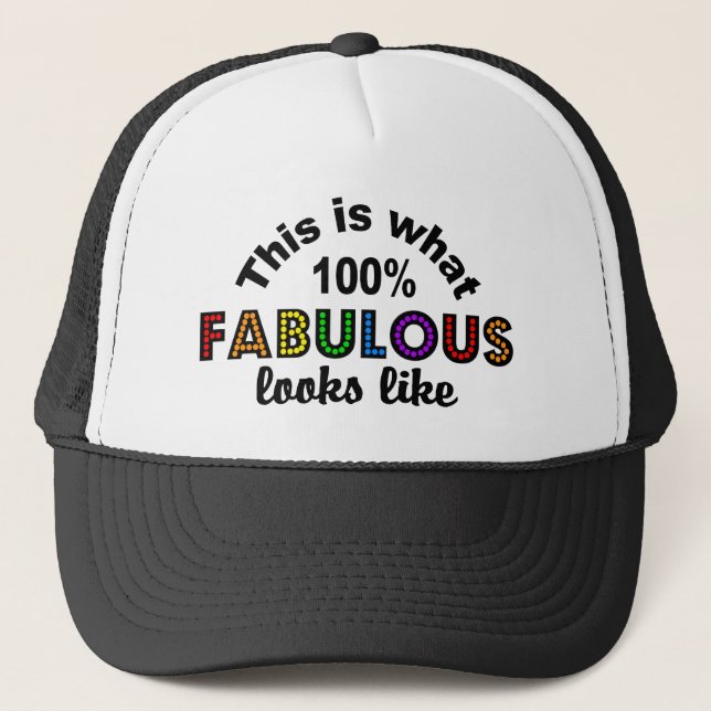 100% FABULEUX casquette - choisissez la couleur (Devant)