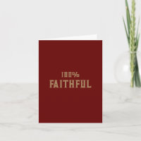 100% Faithful Traitors Valentine's Day Card