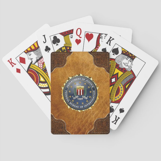 [100] FBI Special Edition Playing Cards (Back)