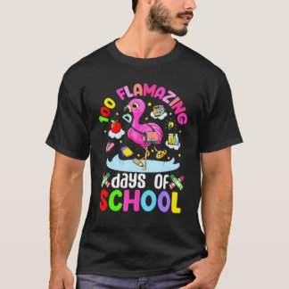 100 Flamazing Days Of School Flamingo 100th Day Gi T-Shirt