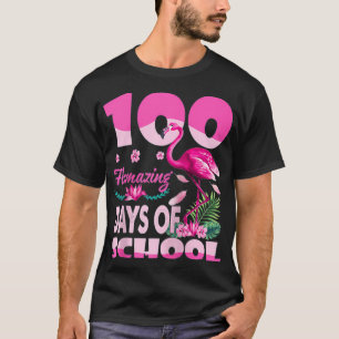 100 Flamazing Days of School Flamingo 100th Day Te T-Shirt