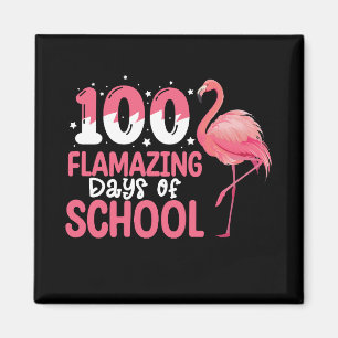 100 Flamazing Days of School Flamingo Teacher Magnet