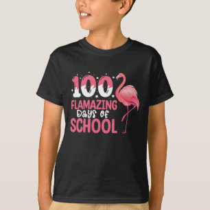 100 Flamazing Days of School Flamingo Teacher T-Shirt