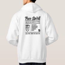 100% Free Spirt Brave Soul Black Typography