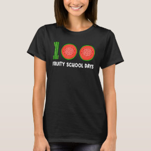 100 Fruity School Days Watermelon Tropical Fruit M T-Shirt