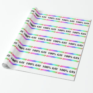 100% Gay Wrapping Paper