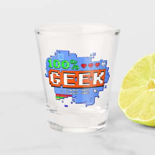 100% Geek Shot Glass